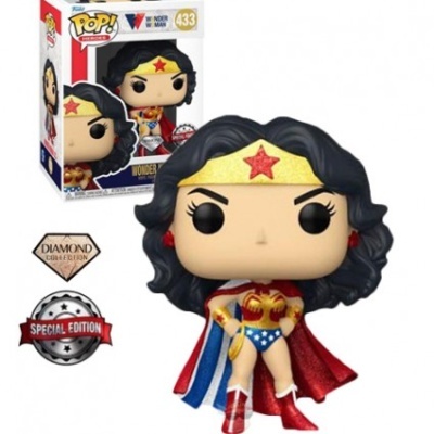 Figura Funko Pop! Wonder Woman com caixa atrás