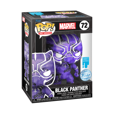 Figura Funko Pop! Marvel Black Panther em caixa