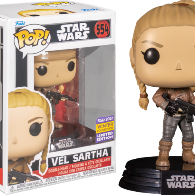 Figura Pop! Vel Sartha de Star Wars na embalagem