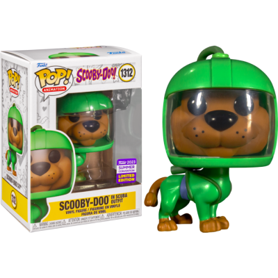 Figura Funko Pop! Scooby-Doo com fato de mergulho verde e caixa