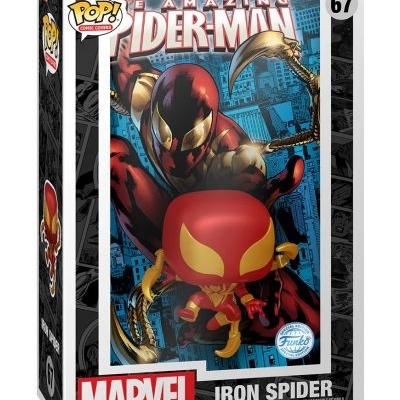 Boneco Funko Pop Iron Spider Marvel em caixa