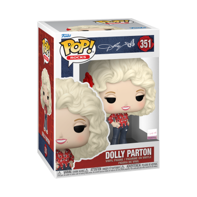 Figura Funko Pop! de Dolly Parton de vinil na caixa