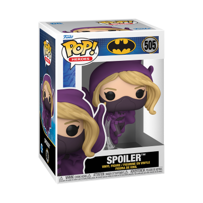 Figura Funko Pop! Heroes Spoiler nº 505 em caixa transparente.