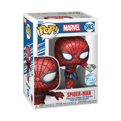 Boneco colecionável Funko Pop! Spider-Man em embalagem