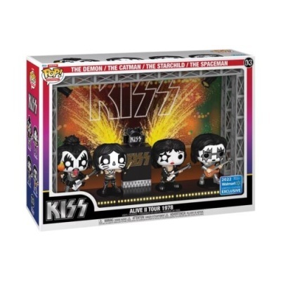 Conjunto de bonecos Funko Pop! KISS Alive II Tour 1978.