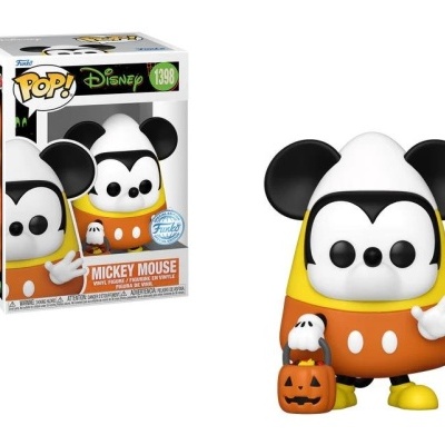 Figura Funko Pop! Disney Mickey Mouse com fantasia de fantasma e abóbora de Halloween