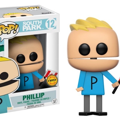 Figura Funko Pop! Phillip de South Park com bandeira do Canadá e embalagem