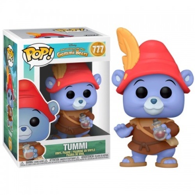 Figura Funko Pop! Tummi ursinho azul com chapéu vermelho e pluma amarela