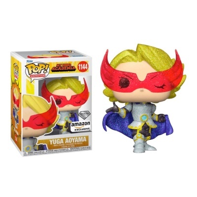 Boneco Funko Pop! Yuga Aoyama My Hero Academia número 1144 com máscara vermelha