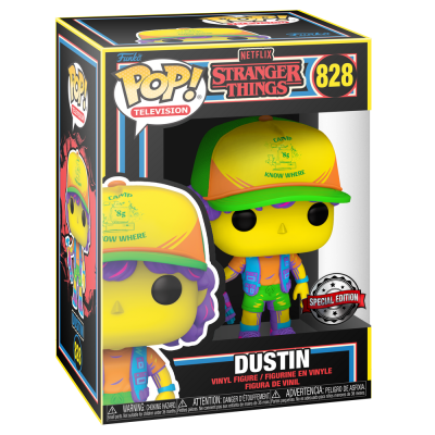 Figura Funko Pop! Dustin Stranger Things na caixa