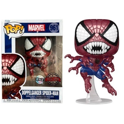 Funko POP! Marvel Doppelganger Spider-Man metálico com caixa