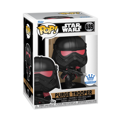 Figura Funko Pop! Star Wars Purge Trooper em caixa transparente