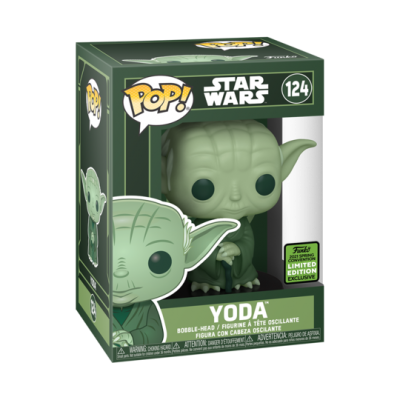 Figura Funko Pop! de Yoda da Star Wars na caixa