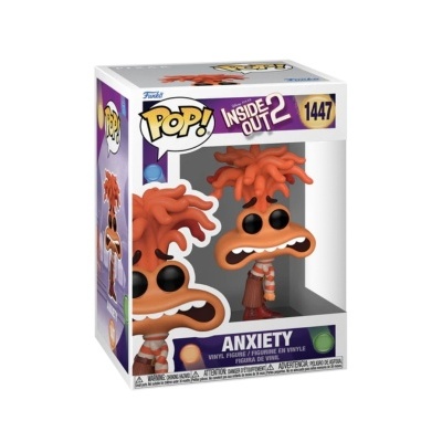 Figurinha Funko Pop Anxiety Inside Out 2 em caixa de embalagem