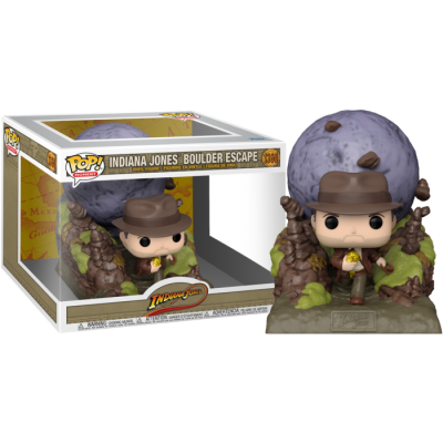Funko Pop! Indiana Jones Boulder Escape em embalagem com janela transparente