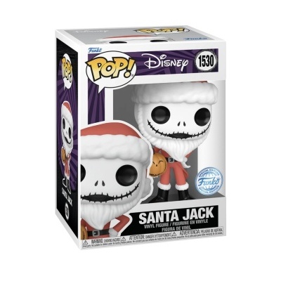 Funko Pop! Disney Santa Jack de vinil na caixa