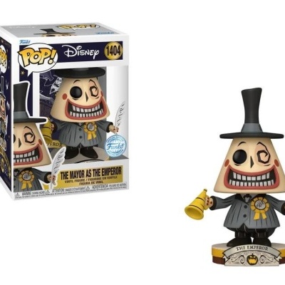 Figura Funko Pop! Disney THE MAYOR AS THE EMPEROR com caixa ao lado