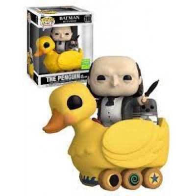 Funko Pop The Penguin com pato amarelo de rodas