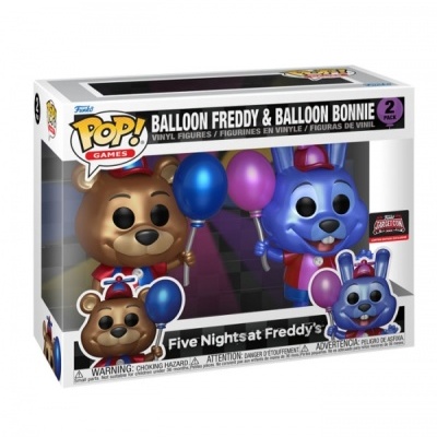 Conjunto Pop! Games com figuras de vinil Balloon Freddy e Balloon Bonnie de Five Nights at Freddy's