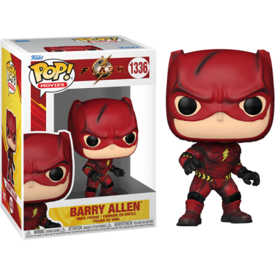 Figura Funko Pop! Barry Allen do filme The Flash na caixa