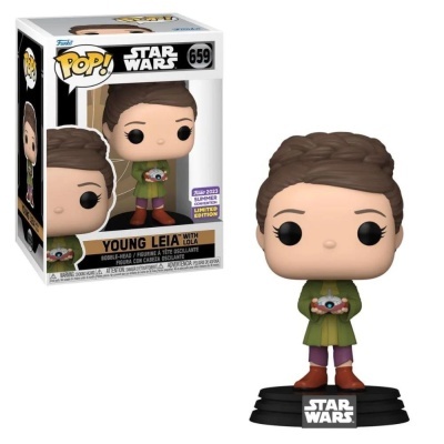 Figura Funko Pop! Young Leia com Lola de Star Wars