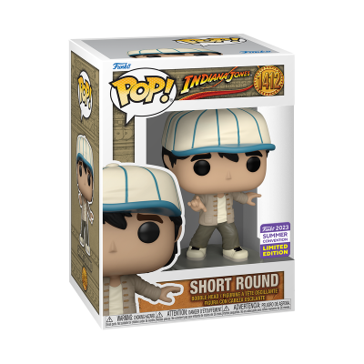 Figura Pop! Indiana Jones Short Round na caixa