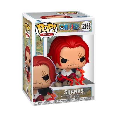 Figura de vinil Shanks One Piece POP! PLUS na caixa