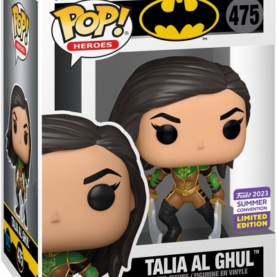 Figura de vinil Talia Al Ghul Funko Pop! 475 em caixa com selo Edição Limitada Summer Convention 2023