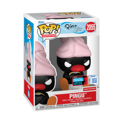 Funko Pop! Animation Pingu vinil com gorro rosa