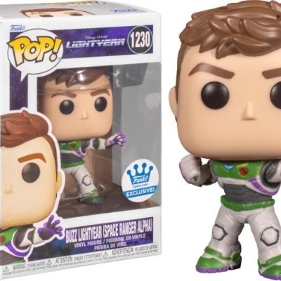 Figura Funko Pop! Buzz Lightyear com traje espacial e caixa com selo Exclusive