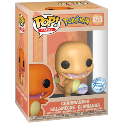 Figura Funko Pop! Pokémon Charizard vinil laranja na caixa
