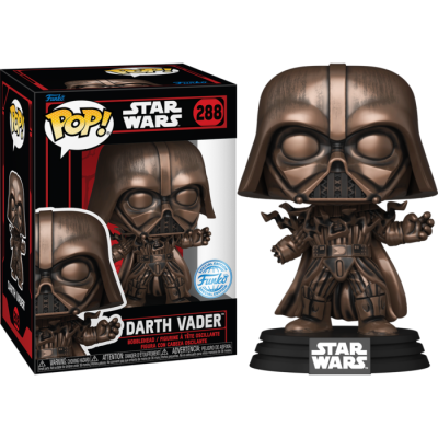 Figura Funko Pop! Darth Vader Star Wars 288 em vinil com embalagem