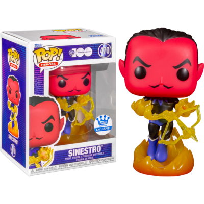 Funko Pop! Sinestro vinil vermelho e amarelo com caixa