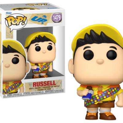 Figura Funko Pop Russell do desenho UP com roupa de escoteiro e caixa original
