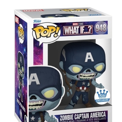 Figura Funko Pop! Zombie Captain America da série What If..?