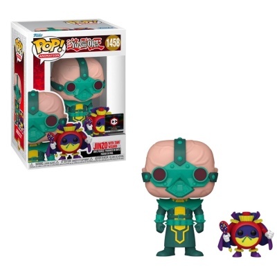 Figura Funko Pop! de Jinzo do Yu-Gi-Oh! com figura pequena colorida e embalagem