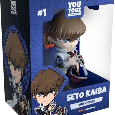 Figura de vinil Seto Kaiba na embalagem azul da YOU TOZ.