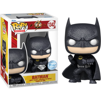 Figura Funko Pop! Batman preta com caixa branca e vermelha