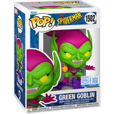 Figura Funko Pop! Green Goblin de Spider-Man na caixa