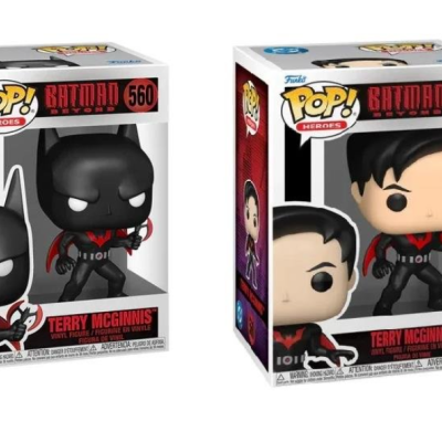 Duas embalagens Funko Pop! Batman Beyond Terry McGinnis vinil número 560