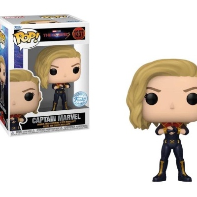 Figura de vinil POP! Captain Marvel com embalagem