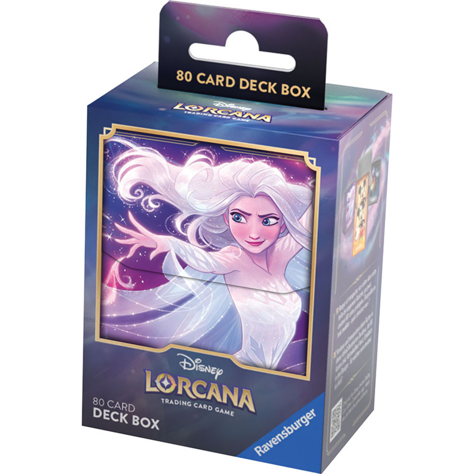 Caixa para baralho Disney Lorcana com personagem Elsa