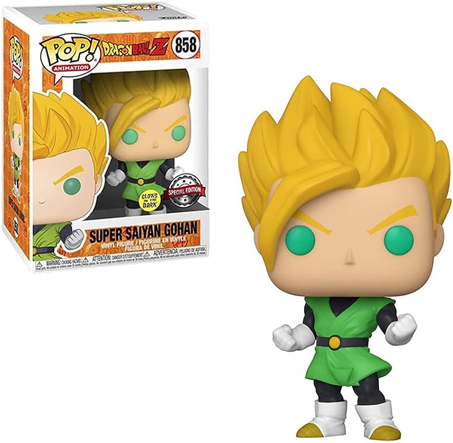 Boneco Funko Pop Super Saiyan Gohan Dragon Ball Z com caixa