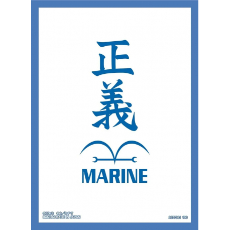 Logotipo azul com caracteres chineses e texto MARINE sobre fundo branco e borda azul