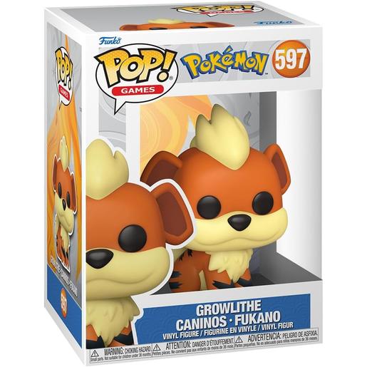 Funko Pop! Pokémon Growlithe Caminos vinil na caixa
