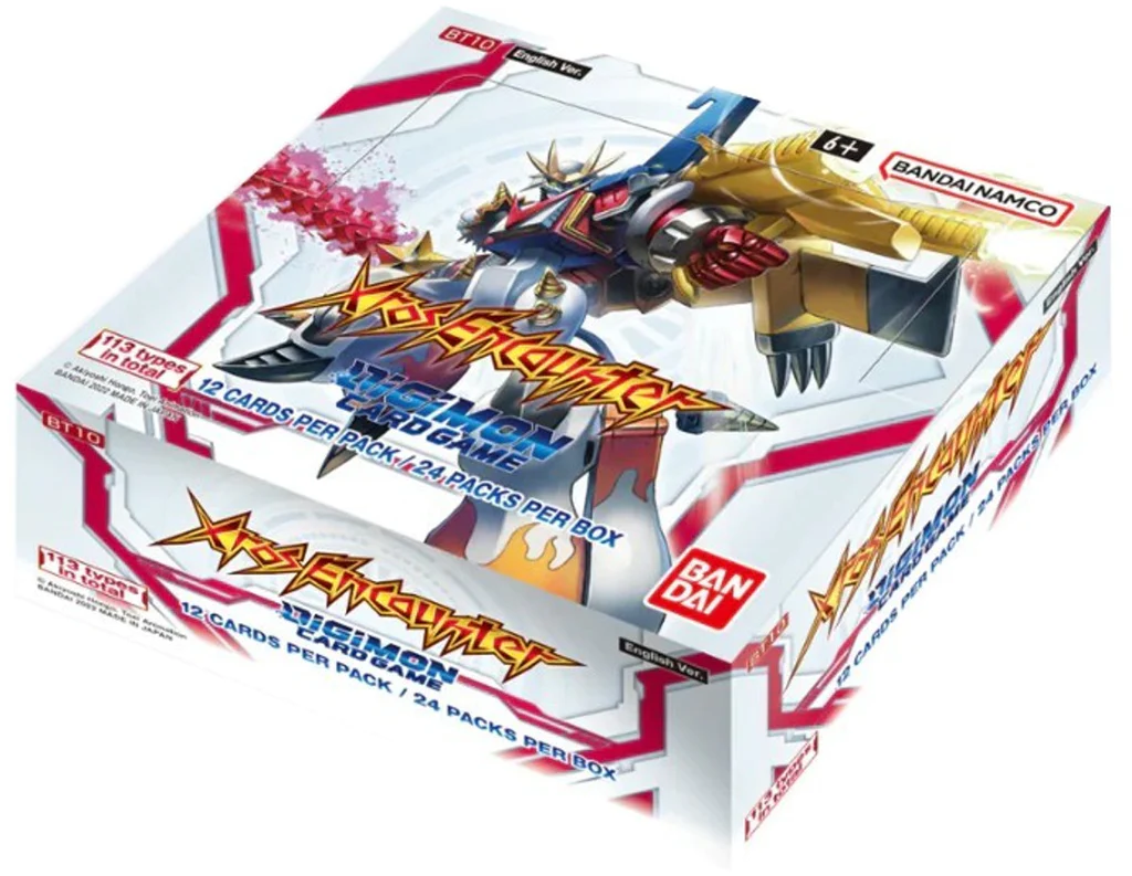 Caixa do jogo de cartas Digimon Card Game Xros Encounter Ver. 1.0