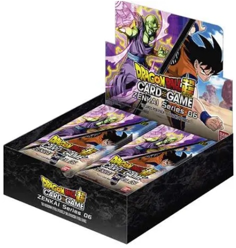 Pack de cartas Dragon Ball Super Card Game Zenkai Series 06 com personagens ilustrados