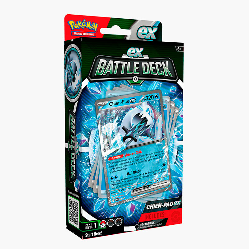 Pack Pokémon ex Battle Deck com carta Chien-Pao ex visível