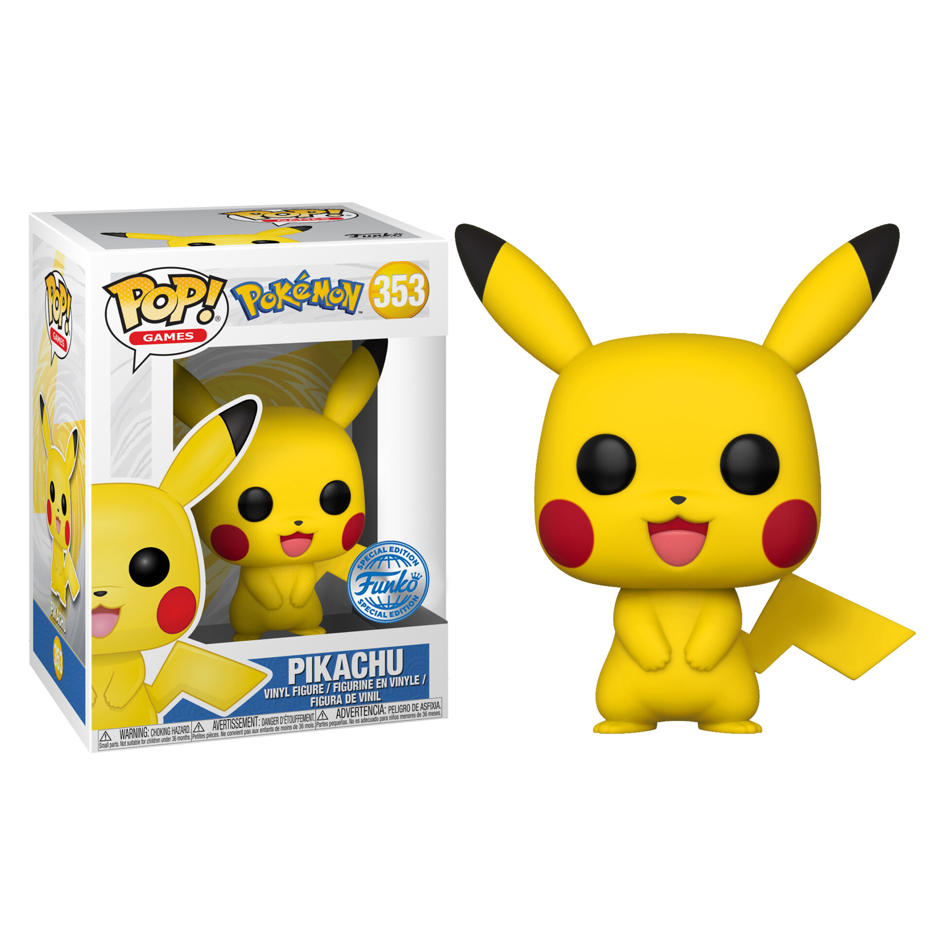 Figura Funko Pop! de vinil do Pikachu do Pokémon com caixa original