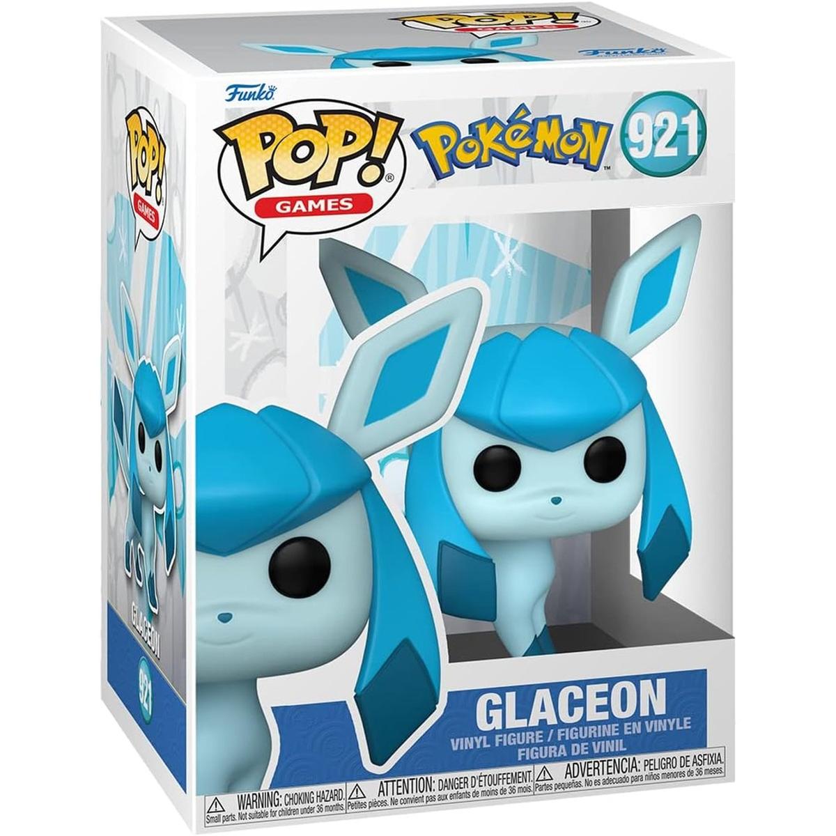 Figura Funko Pop! Games Glaceon Pokémon vinil azul